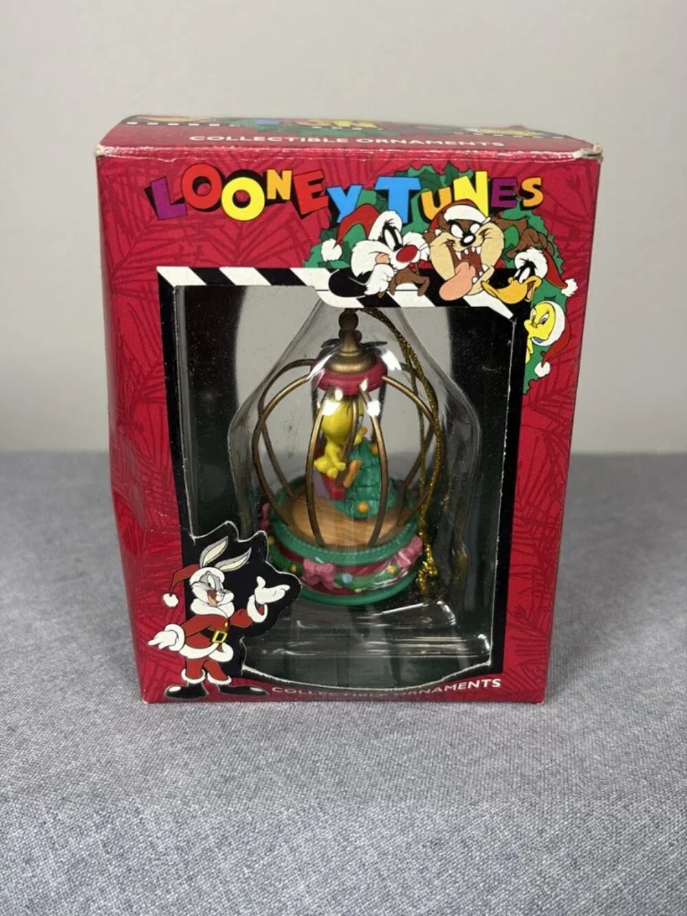 Matrix Looney Tunes Tweety Bird in Cage Christmas Ornament 1996 in Packaging